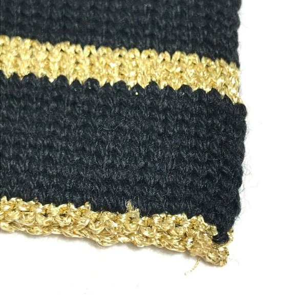 Authentic LOUIS VUITTON M76167 Echarpes Grister Scarf wool Gold x Black - Picture 6 of 10